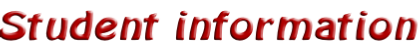 Student information