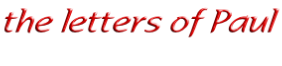 the letters of Paul